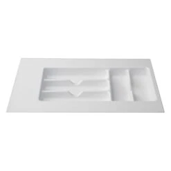 Icon Technologies® 00179 - White Plastic Cutlery Tray With Compartments