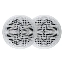 Fusion® 010-02080-00 - EL Series 80W 2-Way 4-Ohm 6.5" White Flush Mount Speakers, Pair