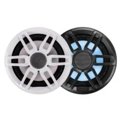 Fusion® 010-02196-20 - XS Sport Series 200W 2-Way 4-Ohm 6.5" White/Gray Flush Mount Speakers With LED Lights, Pair