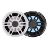 Fusion® 010-02197-20 - XS Sport Series 240W 2-Way 4-Ohm 7.7" White/Gray Flush Mount Speakers With LED Lights, Pair