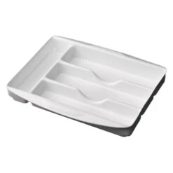 Icon Technologies® - Plastic Sliding Cutlery Tray With Compartments