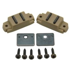 AP Products® 013-013 - Tan Side Mount Magnetic Cabinet Catch Set With Flat Strike