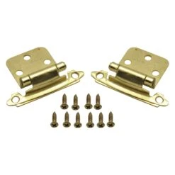 AP Products® - Brass Self-Closing Flush Mount Cabinet Door Hinges
