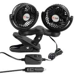 Prime Products® - 12V DC Dual Head Clip-On-Fan