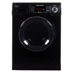 Pinnacle Appliances® 18-4400N B - Super Combo™ Compact Super Combo™ Freestanding Black RV Washer And Dryer With Color LED Control Display Front Load RV Washer And Dryer