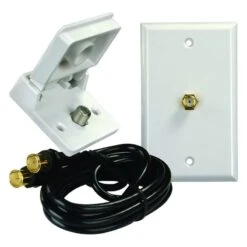 JR Products® - Polar White Single TV Installation Kit
