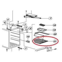 Norcold® - Refrigerator Wire Shelf For Norcold™ DC0751, DC0051, DE0751, DE0251T, EV0051, EV0751 Models