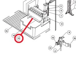 Norcold® - Ice Maker Shut-Off Arm For Norcold™ 1200, 1201, 1210, 1211, 2117, N1095, N641, N841, N842, N843, N7LX, N8LX, NA8LX, N10LX, NA10LX Models