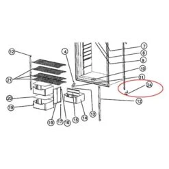 Norcold® 618796 - Refrigerator Door Hinge For Norcold™ 1200, 1201 Models