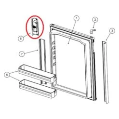 Norcold® - Refrigerator Door Handle For Norcold™ DE0041, DE0041T, DE0061, DE0061T, EV0041, EV0061 Models