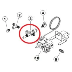 Norcold® - Refrigerator Gas Valve Extension Plug For Norcold™ 3163, N260, N300, N400, N500 Models