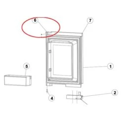 Norcold® 623819 - Refrigerator Door Cap For Norcold™ 1200, 1210 Models