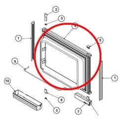 Norcold® 623945 - Refrigerator Door For Norcold™ N1095, N61X, N62X, N64X, N81X, N82X, N84X Models
