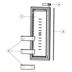 Norcold® - Refrigerator Panel Door Liner For Norcold™ 1210ACIM, 1210ACIMD, 1210, 1210IM, 1210IMPFS, 1211IM Models