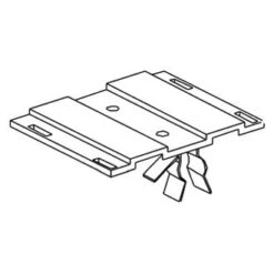 Norcold® - Refrigerator Interior Light Mounting Bracket For Norcold™ 1200, 1210, 2117, N61X, N62X, N64X, N81X, N82X, N84X, N1095, DE0041, DE0041T, DE0061, DE0061T, EV0041, EV0061 Models