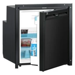 Dometic RV® - CoolMatic CRX™ 2 Cu Ft Black Right Hand AC/DC Built-In Compact Single Door RV Refrigerator & Freezer