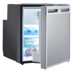 Dometic RV® - CoolMatic CRX™ 2 Cu Ft Stainless Steel Right Hand AC/DC Built-In Compact Single Door RV Refrigerator & Freezer With Fan