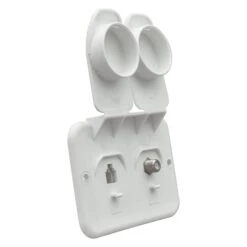 Thetford® - Polar White Double TV & Phone Outlet