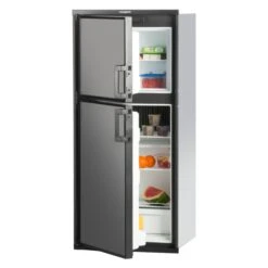 Dometic RV® - Americana 2™ DM2672 6 Cu Ft Gray AC/DC Built-In Double Door RV Refrigerator & Freezer With Fan