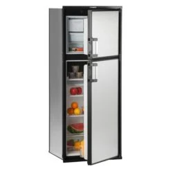 Dometic RV® - Americana Plus™ DM2882 8 Cu Ft Gray Right Hand AC/DC Built-In Double Door RV Refrigerator & Freezer