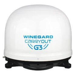 Winegard® GM-9000 - Carryout G3™ White Portable 2 Receivers Satellite TV Antenna