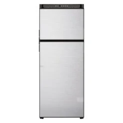 Norcold® N10DCBSSR - Polar™ 10 Cu Ft Black Stainless Steel Right Hand AC/DC Built-In Double Door RV Refrigerator & Freezer