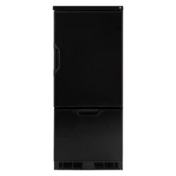 Norcold® N2175BPR - N2000 Series 6.2 Cu Ft Black Right Hand DC Built-In Double Door RV Refrigerator & Freezer