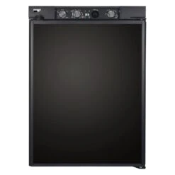 Norcold® N306R - N Series 2.7 Cu Ft Black Right Hand AC/DC Built-In Compact Single Door RV Refrigerator & Freezer