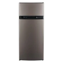 Norcold® N4150AGL - N Series 5.3 Cu Ft Charcoal Gray Left Hand AC/DC/LP Gas Built-In Compact Double Door RV Refrigerator & Freezer