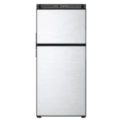 Norcold® N8DCSSR - Polar™ 8 Cu Ft Stainless Steel Right Hand AC/DC Built-In Double Door RV Refrigerator & Freezer