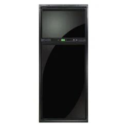 Norcold® - Polar™ 8 Cu Ft Black AC/DC/LP Gas Built-In Double Door RV Refrigerator & Freezer With Fan & Ice Maker
