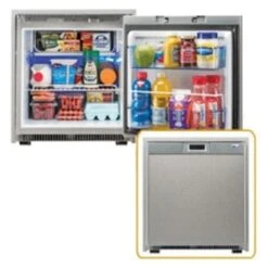 Norcold® NR751SS - NR Series 2.7 Cu Ft Stainless Steel Right Hand AC/DC/LP Gas Built-In Compact Single Door RV Refrigerator & Freezer