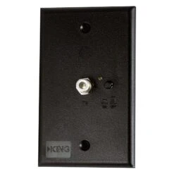 King® PB1001 - Black Single TV Wall Plate