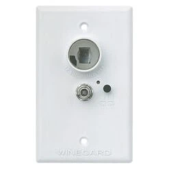 Winegard® RV-7042 - 7000 Series White Single TV Wall Plate