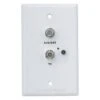 Winegard® - White Single TV & Satellite Wall Plate