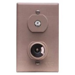 Winegard® TG7331 - TG Series Brown Single TV Wall Plate