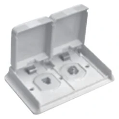 Winegard® - White Double TV & Phone Outlet